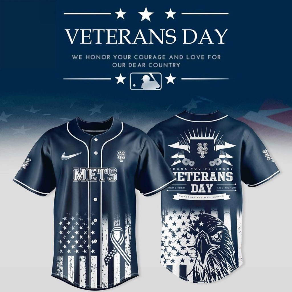 New York Mets X Veterans Day 2025 Jersey New York Mets Merch Gifts For Dad-1