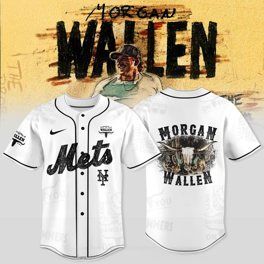 New York Mets X Wallen Morgan Tour Merch 2025 Jersey Mets Merch Gifts For Son-1