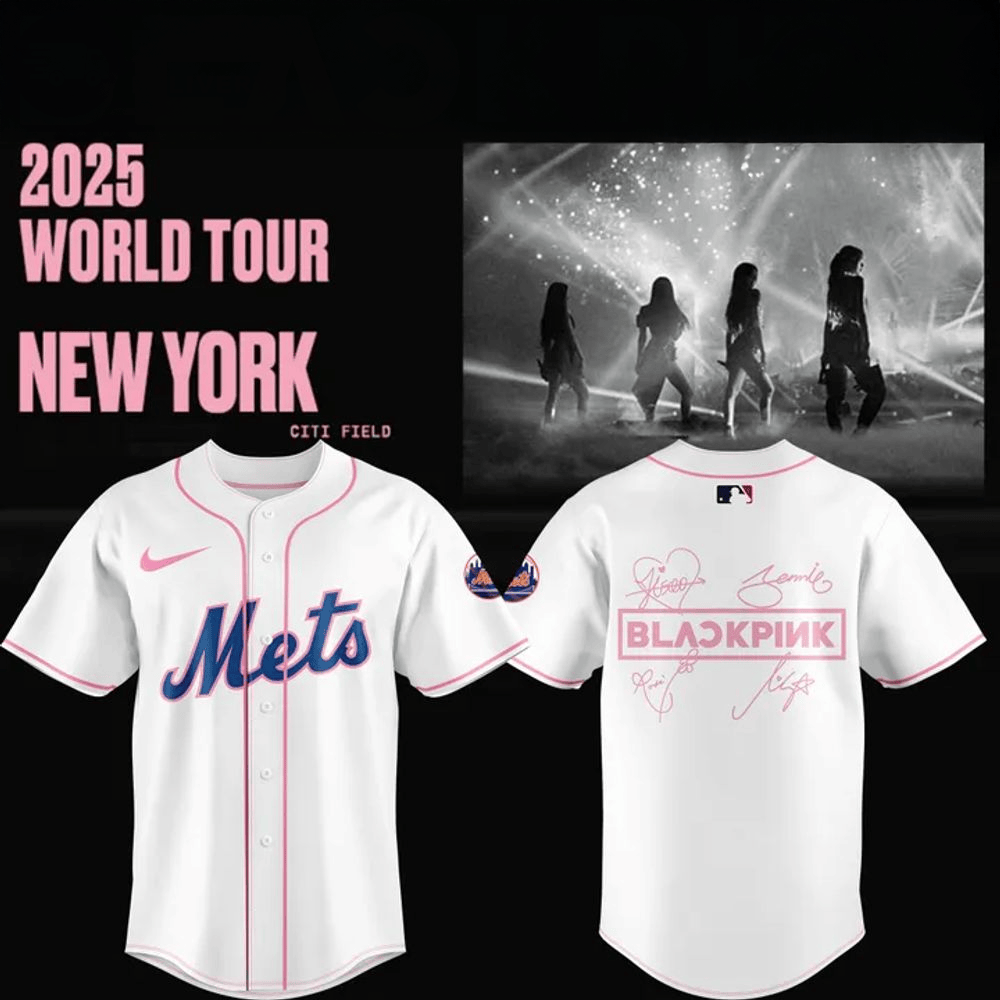 New York Mets x Blackpink Deadline World Tour Jersey 2025 New York Mets Merch Husband Gifts-1