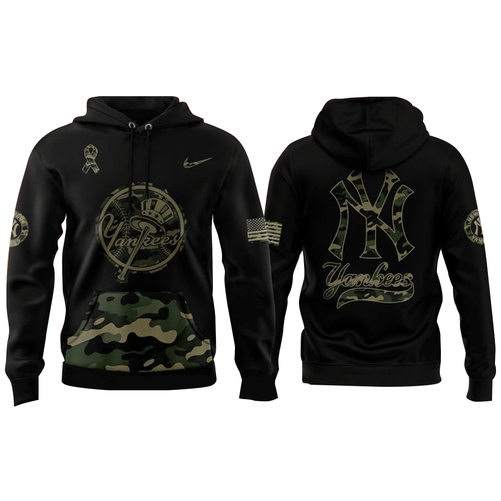New York Yankees 2025 Military Night Special Camo Hoodie New York Yankees Merch For Fans Gifts-1