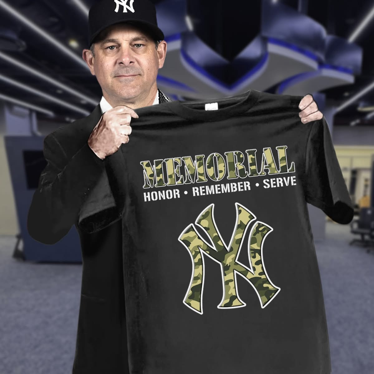 New York Yankees Memorial Honor Remember Serve T-Shirt New York Yankees Merch Fans Gifts-1