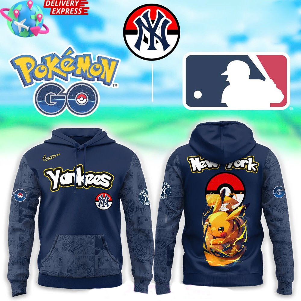 New York Yankees Pokemon GO Special Hoodie Yankees Merch Father's Day Special Gifts For Dad-1