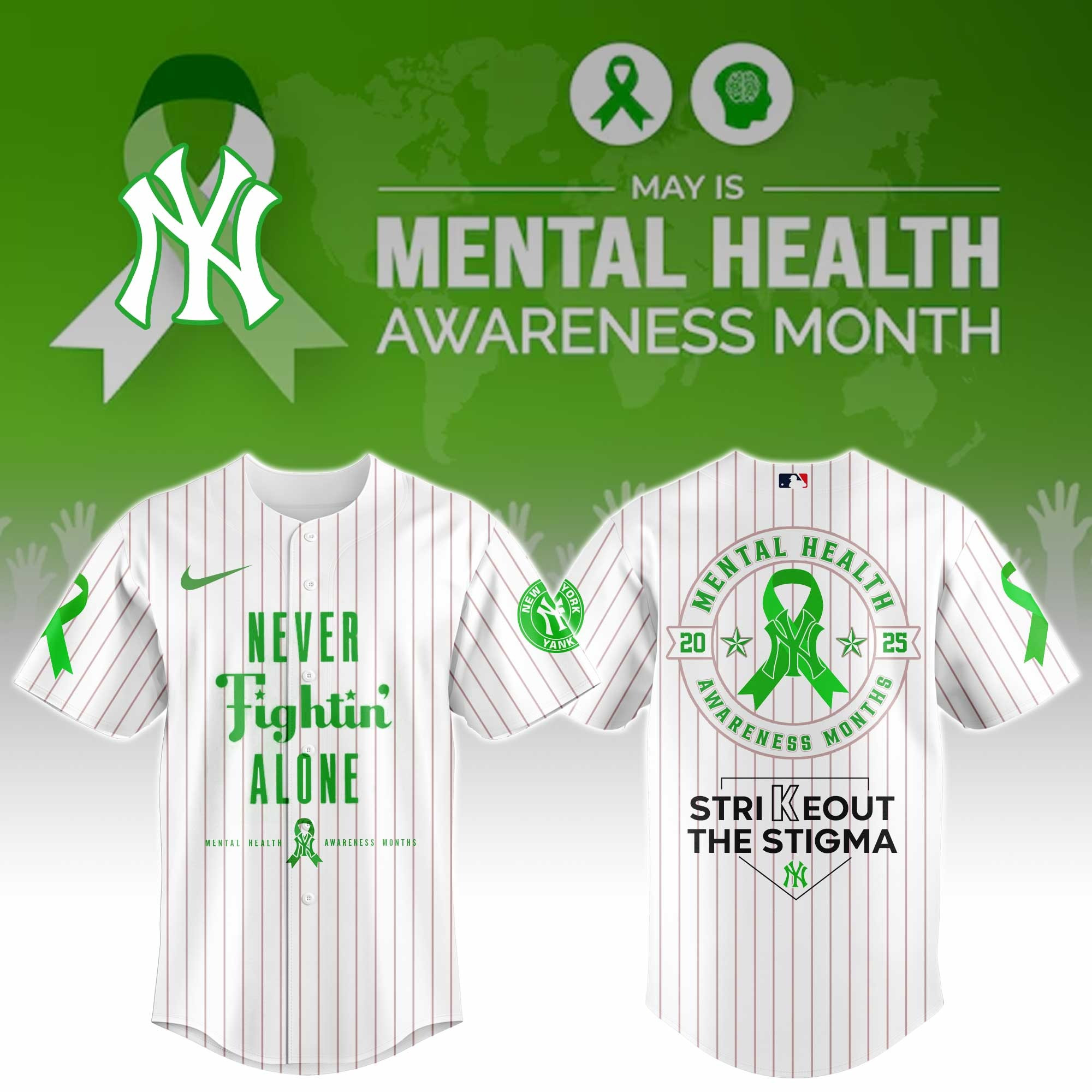 New York Yankees Special Mental Health Awareness Week Limited Edition Jersey-1