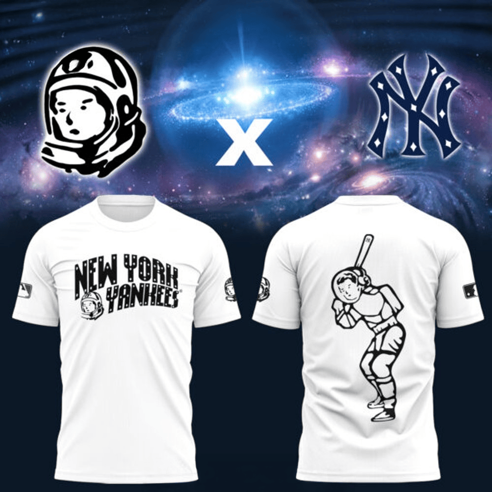 New York Yankees x BBC Special White T-Shirt New York Yankees Merch Perfect Father's Day Gifts-1