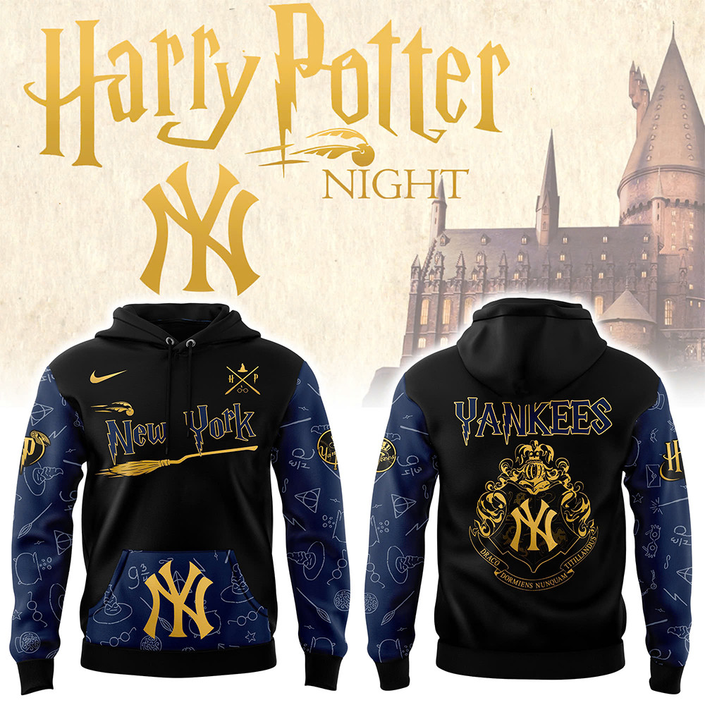 New York Yankees x Harry Potter Night Heritage Hoodie Cool Baseball Gifts-1