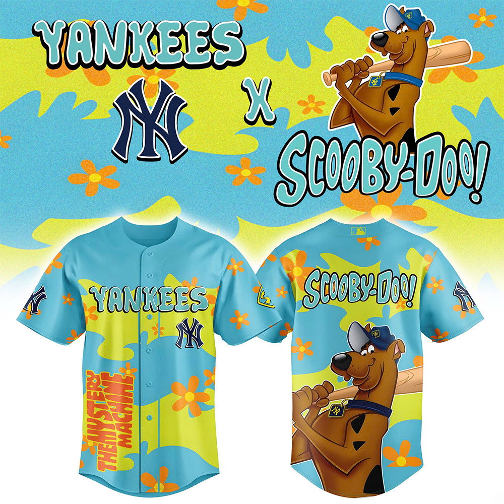 New York Yankees x Scooby Doo New 2025 Baseball Jersey Baseball Enthusiast Gifts-1