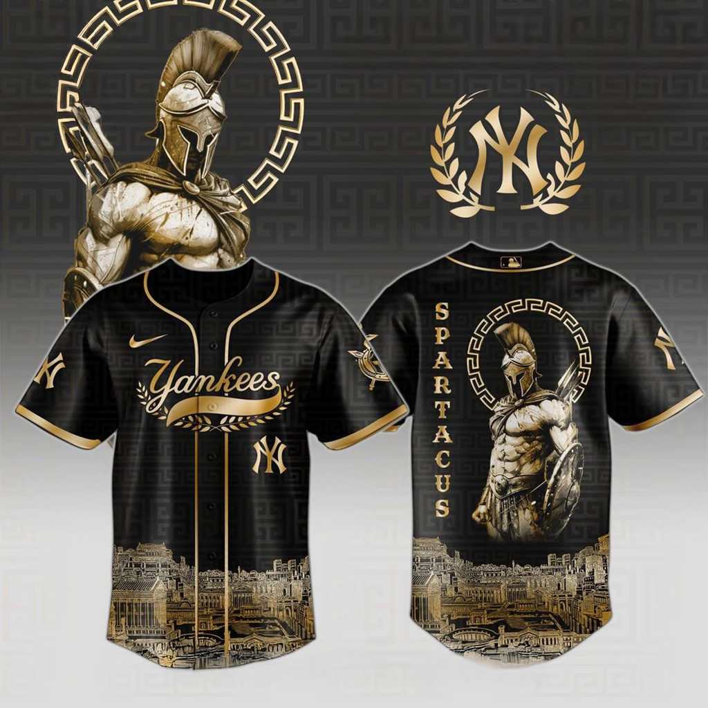 New York Yankees x Spartacus Jersey Yankees Merch Best Gifts For Baseball Fans-1