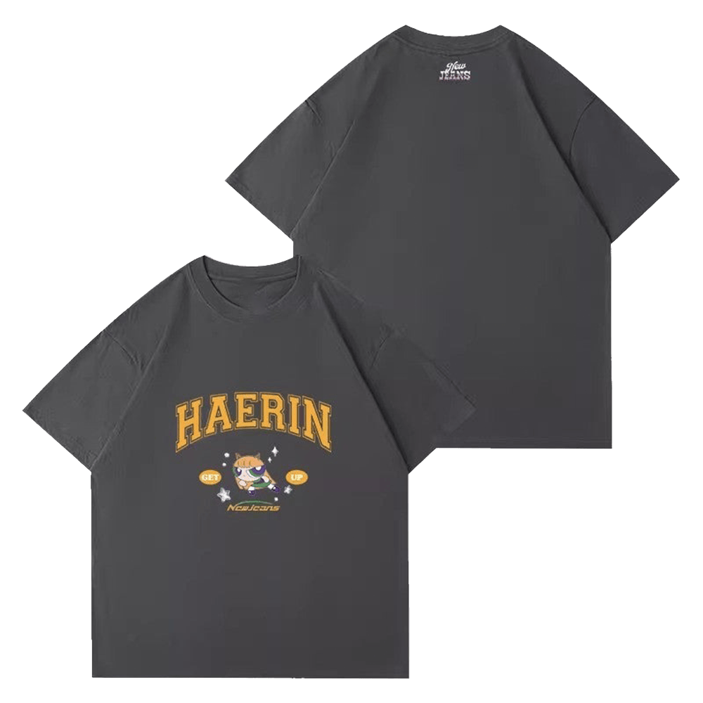 NewJeans Merch Kpop NewJeans GET UP X The Powerpuff Girls Member T-Shirt For Fans-1