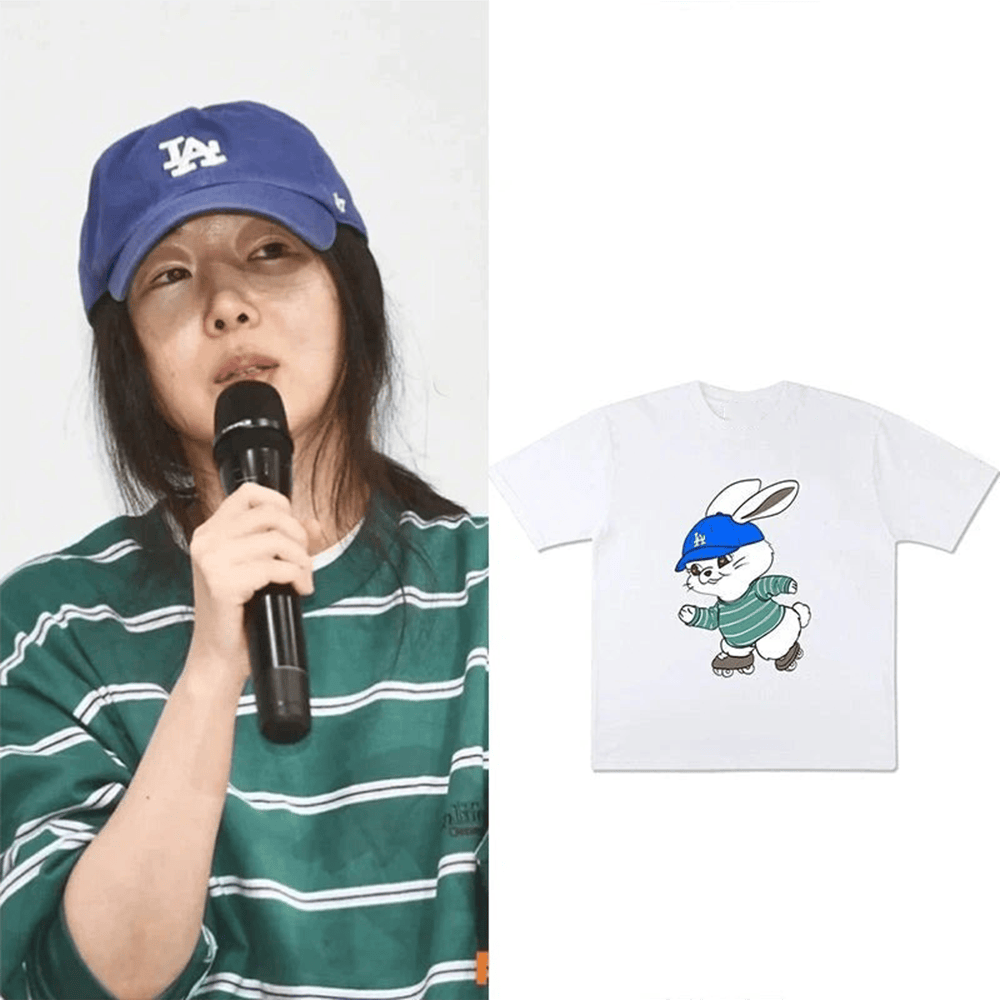 NewJeans Merch Kpop NewJeans MIN HEE JIN Meme Outfit Rabbit T-Shirt Fans Gift-1