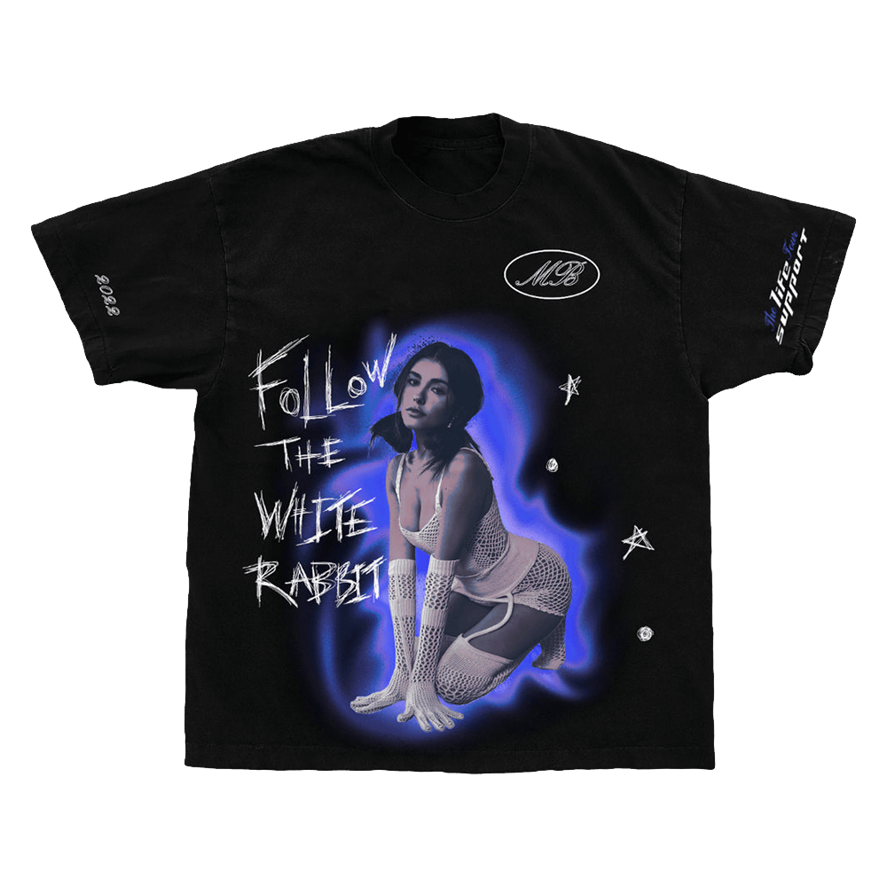 NewJeans Merch Madison Beer Life Support Tour EU White Rabbit T-Shirt Music Fans Gifts-1