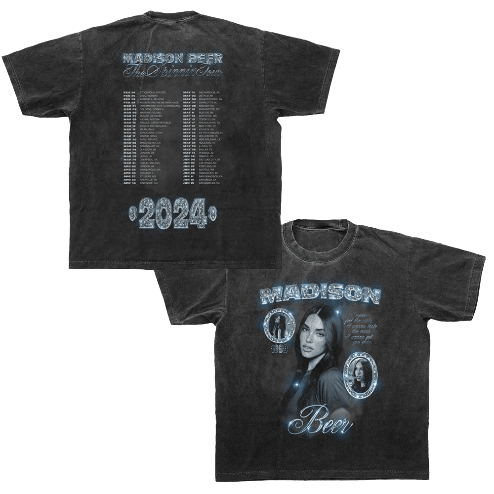 NewJeans Merch Madison Beer The Spinnin Tour Wash T-Shirt Music Fans Gifts-1
