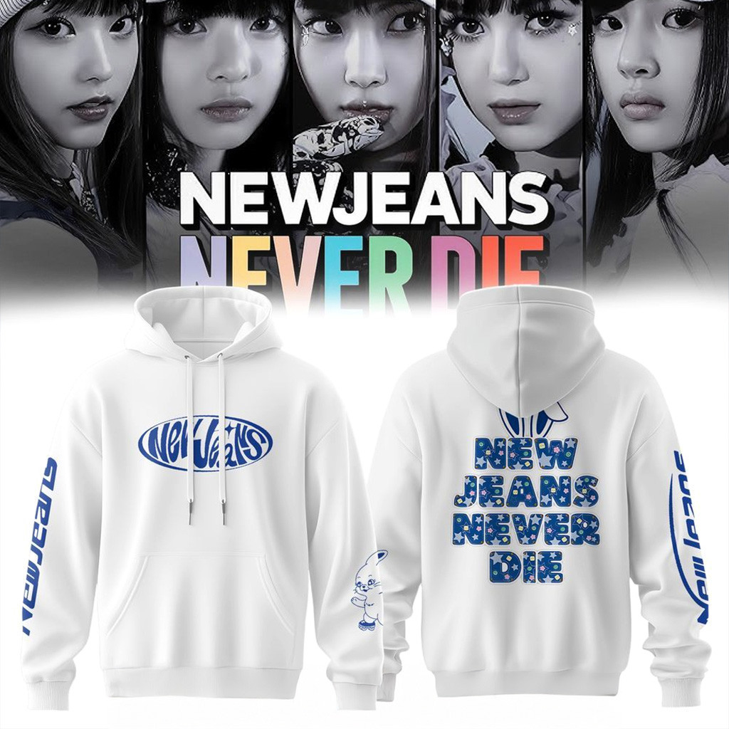 NewJeans Never Die Hoodie Jersey NewJeans Merch Xmas Gifts For Girlfriend-1