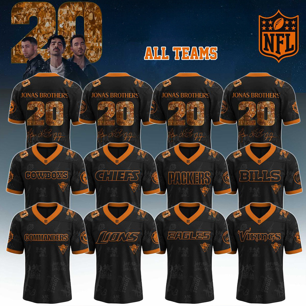 Nfl All Teams X Jonas Brothers Living The Dream Tour 2025 Jersey-1