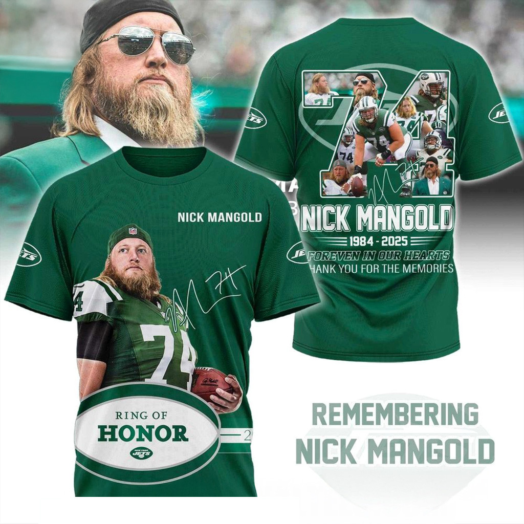 Nick Mangold 1984 2025 Forever In Our Hearts T-Shirt RIP Nick Mangold Shirt Fans Gifts-1