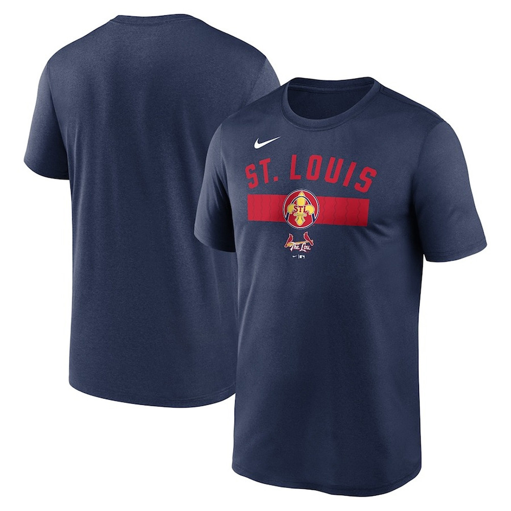 Nike Navy 2024 St Louis Cardinals City Connect Legend T-Shirt Best Gifts For Baseball Fans-1