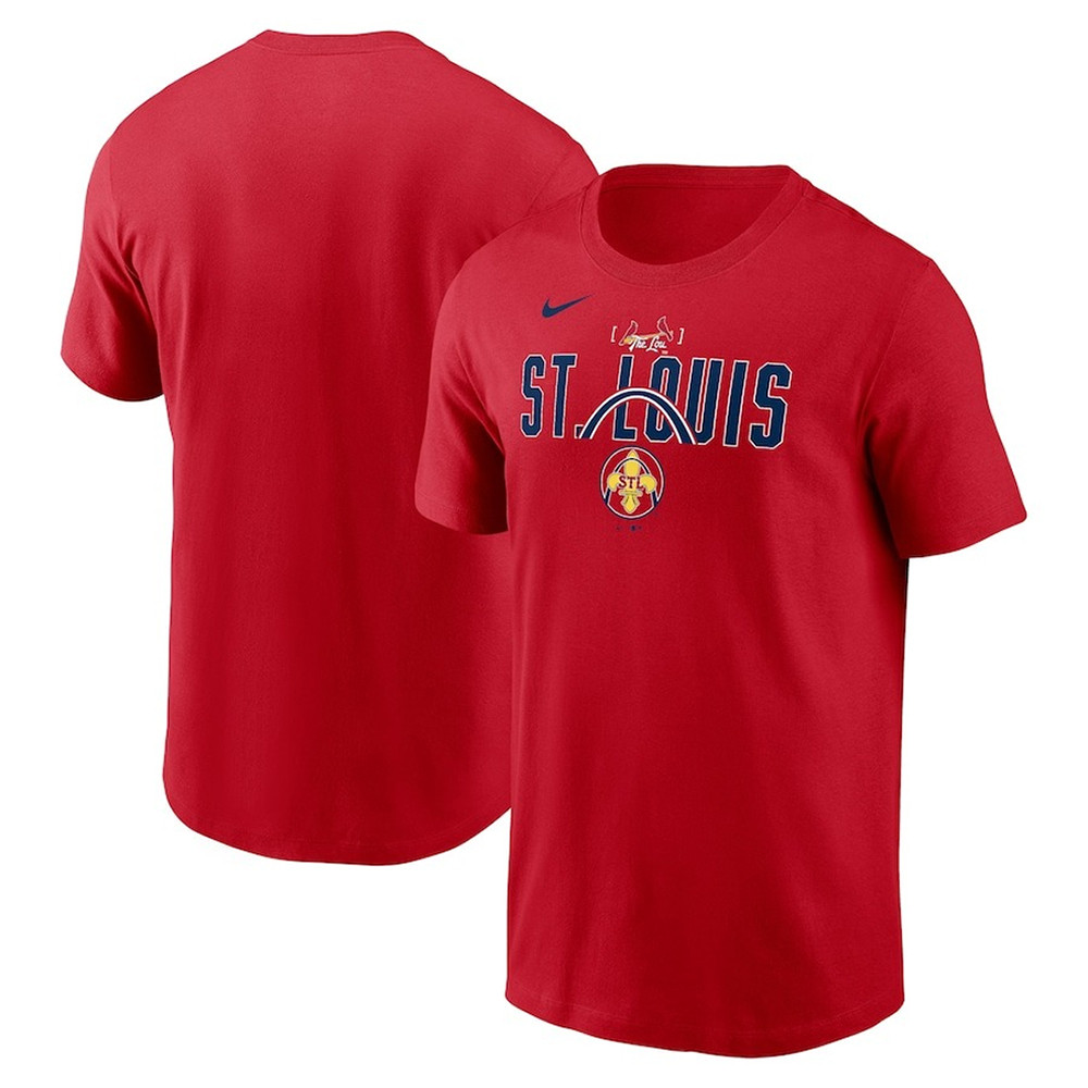 Nike Red St Louis Cardinals 2024 City Connect T-Shirt Baseball Lover Gift Ideas-1