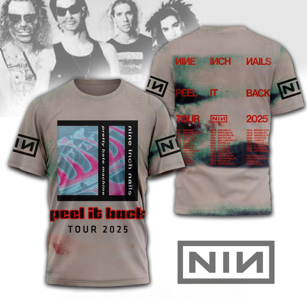 Nine Inch Nails Peel It Back Tour 2025 Shirt Nine Inch Nails Merch Best Father's Day Gifts For Dad-1