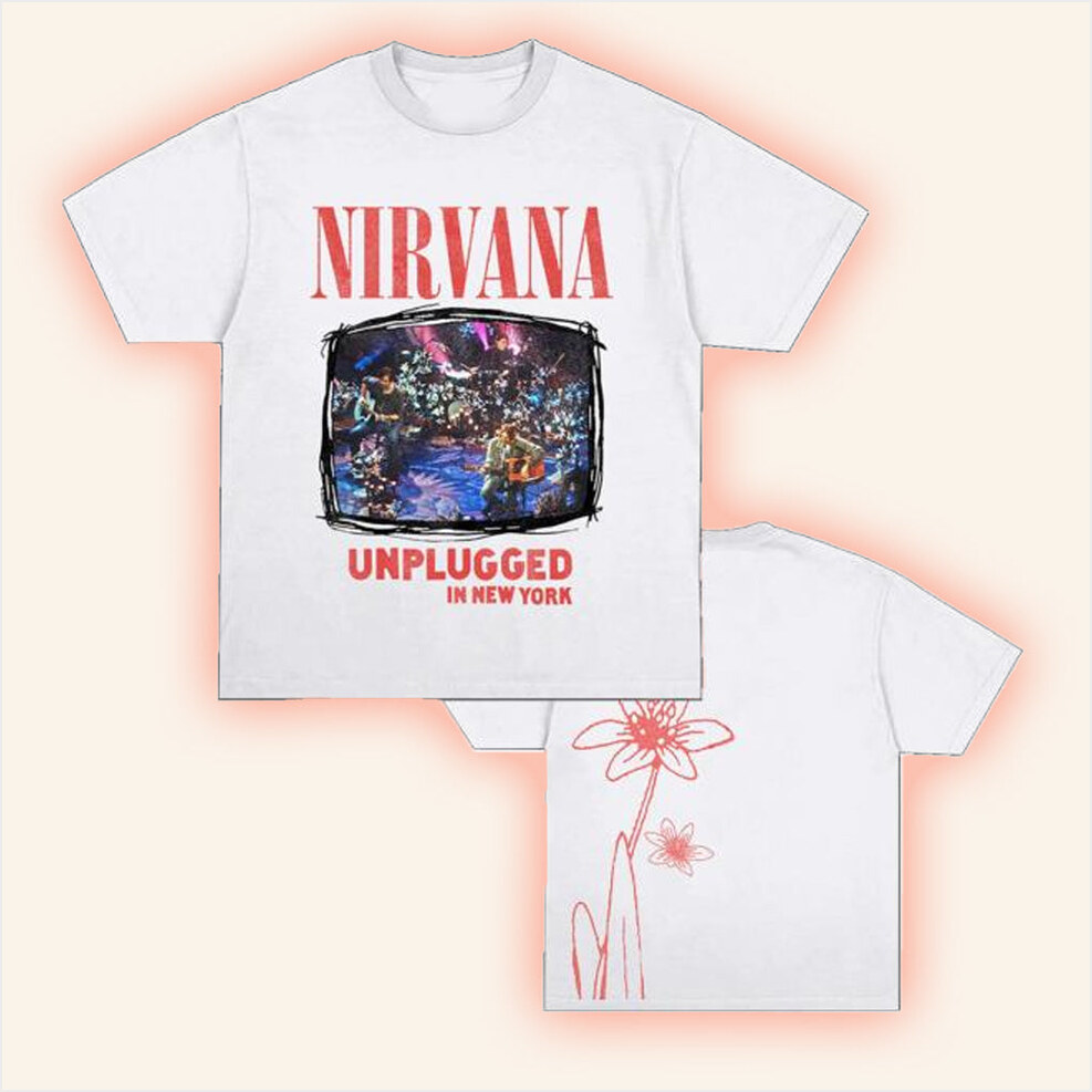 Nirvana Merch Unplugged In New York Flower Shirt Birthday Gifts For Dudes Gifts For Best Friend-1 Nirvana Merch Unplugged In New York Flower Shirt Birthday Gifts For Dudes Gifts For Best Friend-1