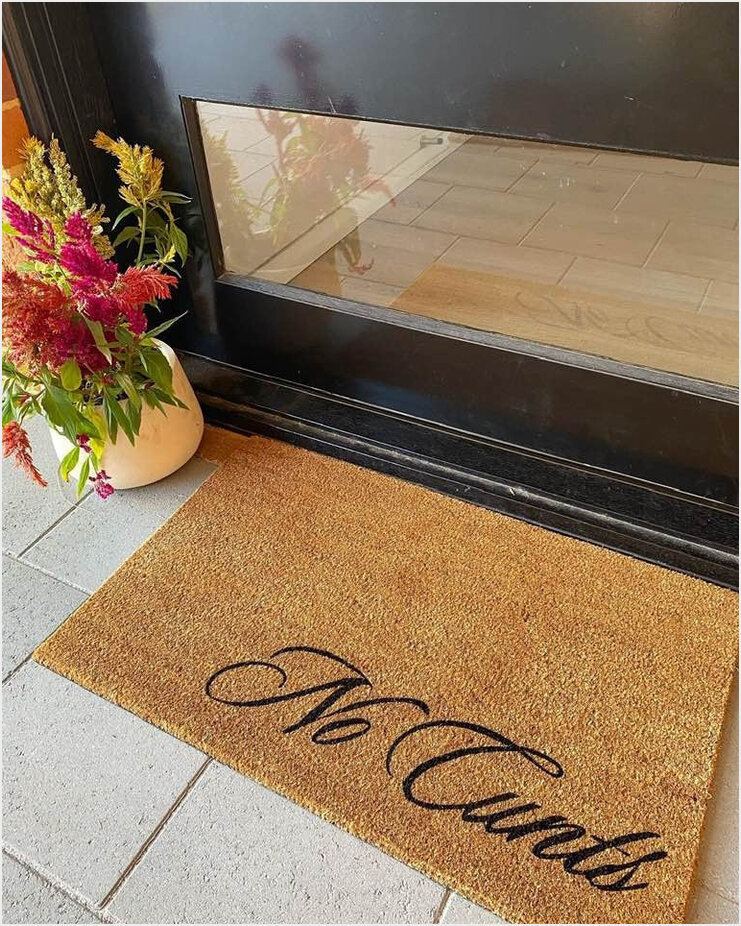 No Cunt Doormat Funny Sayings Door Mat Front Door Unique Gifts For Friends Gifts For Him-1