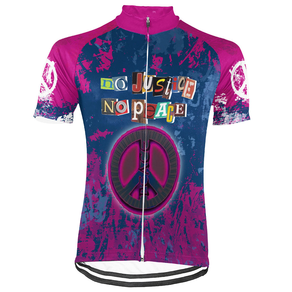 No Justice No Peace Short Sleeve Cycling Jersey For Men And Women Gifts For Bike Riders-1