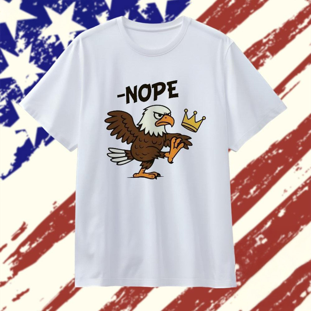 No Kings In America Bald Eagle T-Shirt-1
