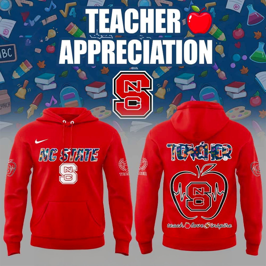 North Carolina State Teachers Appreciation 2025 Hoodie NC State Wolfpack Merch Gifts For Son-1