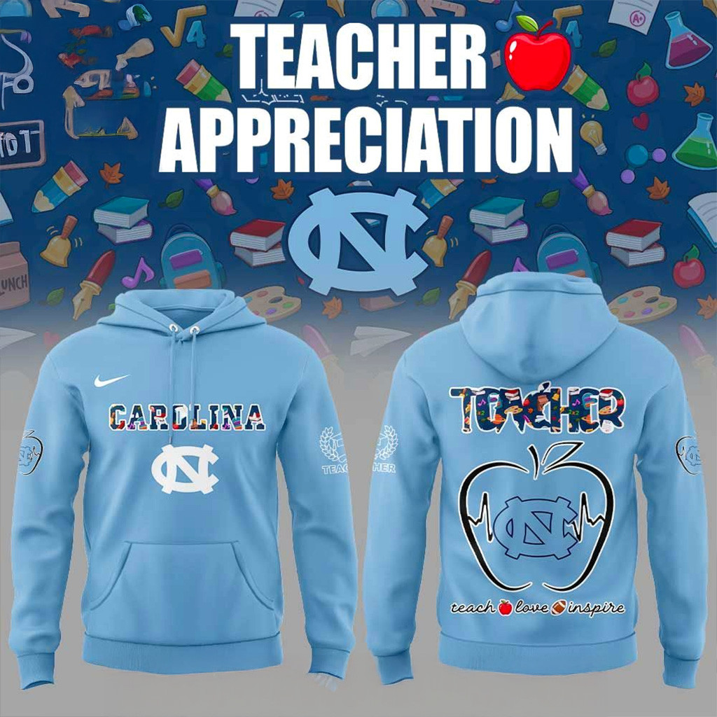 North Carolina Tar Heels Teachers Appreciation 2025 Hoodie Heels Merch Gifts For Boyfriend-1