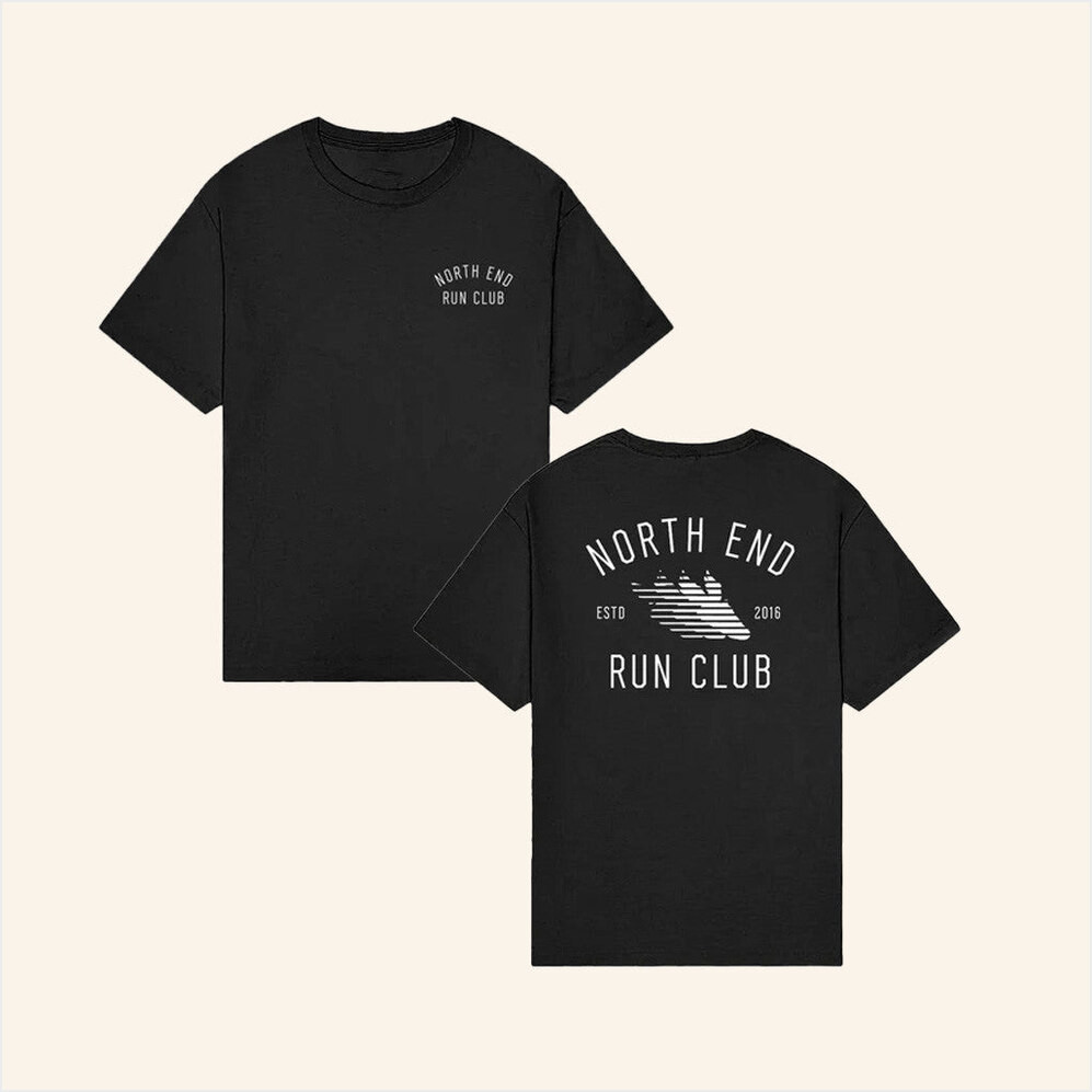 North End Run Club Merch Flight Black T-Shirt Gifts For Dudes Birthday Gifts For Fans-1