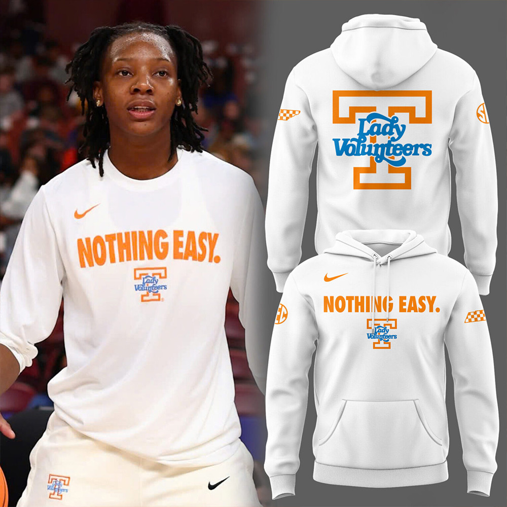 Nothing Easy Lady Vols Basketball Hoodie Gift For Basketball Lover-1