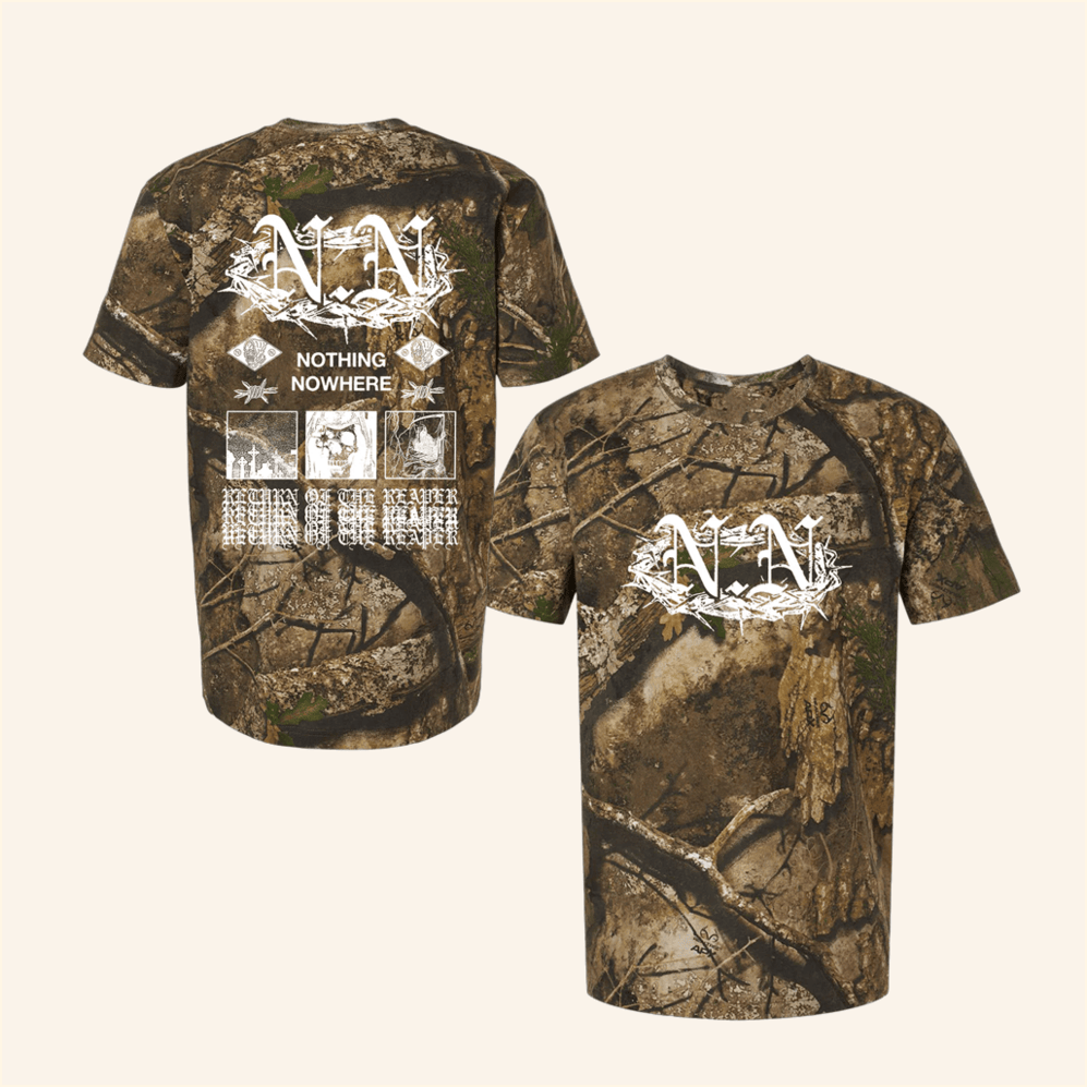 Nothing Nowhere Merch Nn Camo T-Shirt Best Gifts For Dad Birthday Gifts For Friends-1