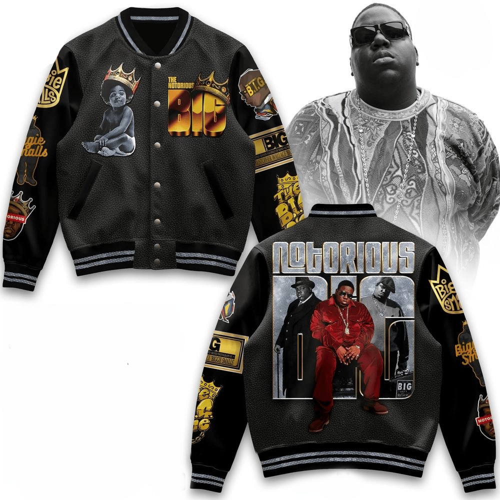 Notorious Biggie Smalls Limited Edition Varsity Jacket The Notorious B.I.G. Merch Dad Gifts-1