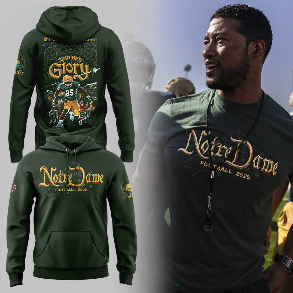 Notre Dame Fighting Irish New Season 2025 Hoodie Fan Merch Gift Ideas For Football Lovers-1