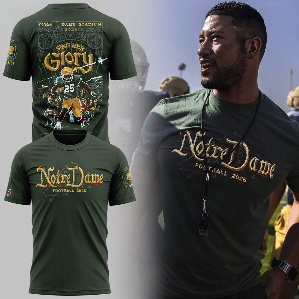 Notre Dame Fighting Irish New Season 2025 Shirt Fan Clothing Best Gift For Football Lovers-1