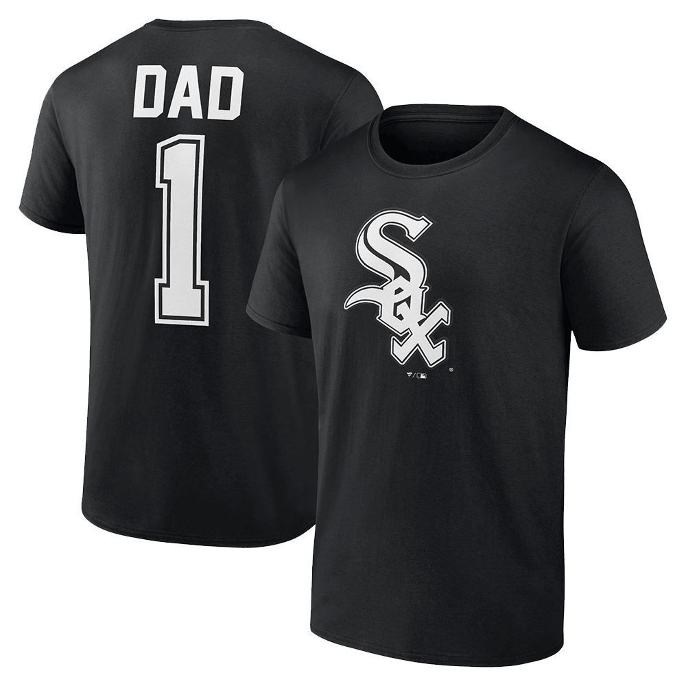 Number 1 Dad Merch Chicago White Sox Fathers Day Number 1 Dad T-Shirt Chicago White Sox Merch-1