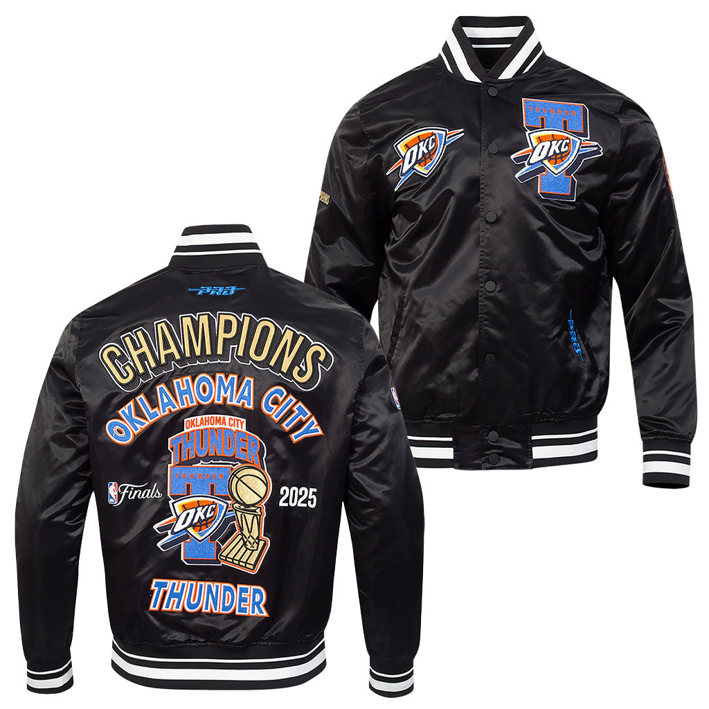 OKC Thunder Championship Jacket Black 2025 NBA Championship Merch Gifts For Dad-1 OKC Thunder Championship Jacket Black 2025 NBA Championship Merch Gifts For Dad-1