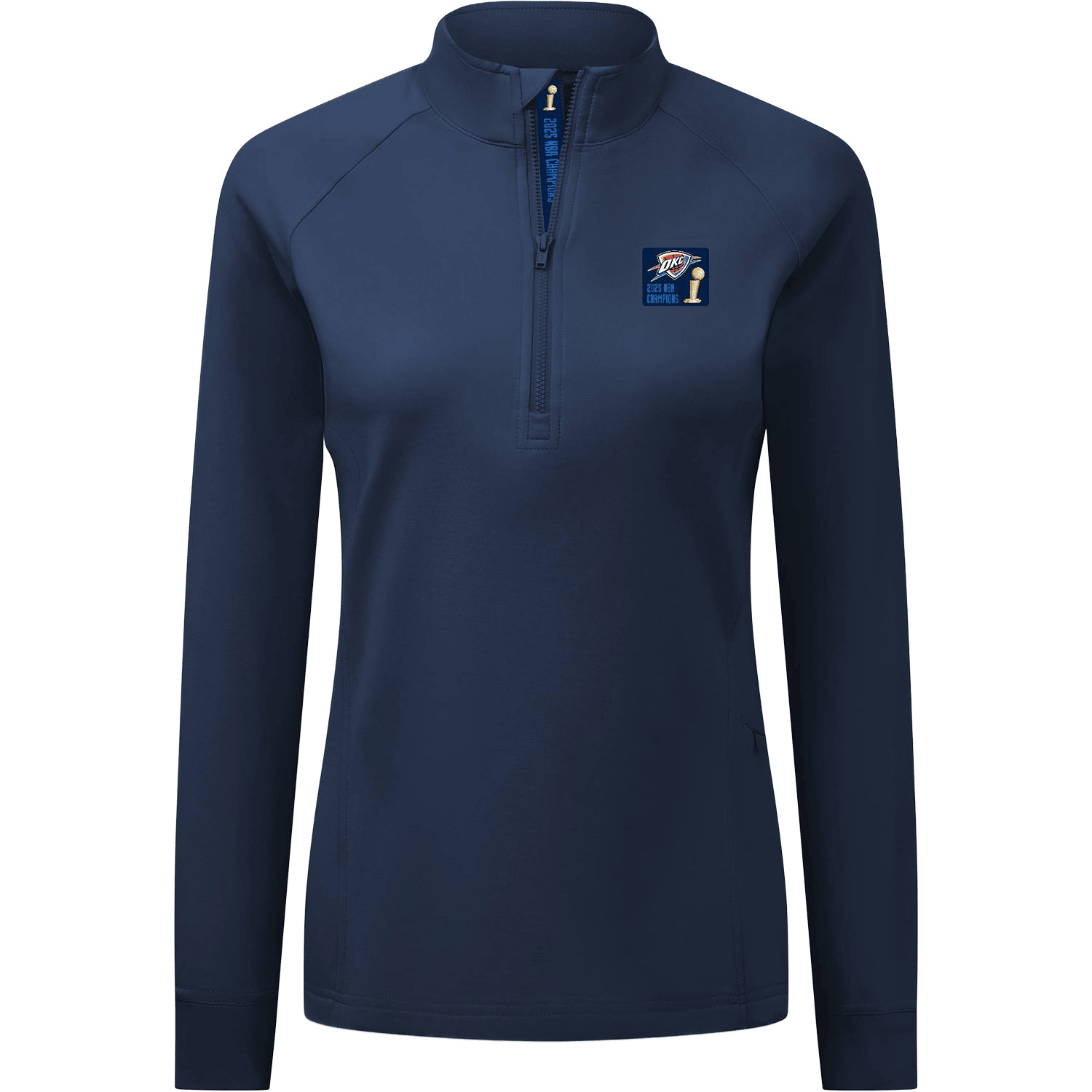 OKC Thunder Championship Quarter Zip Jacket Women 2025 NBA Champions Merch Shirt Gifts For Dad-1