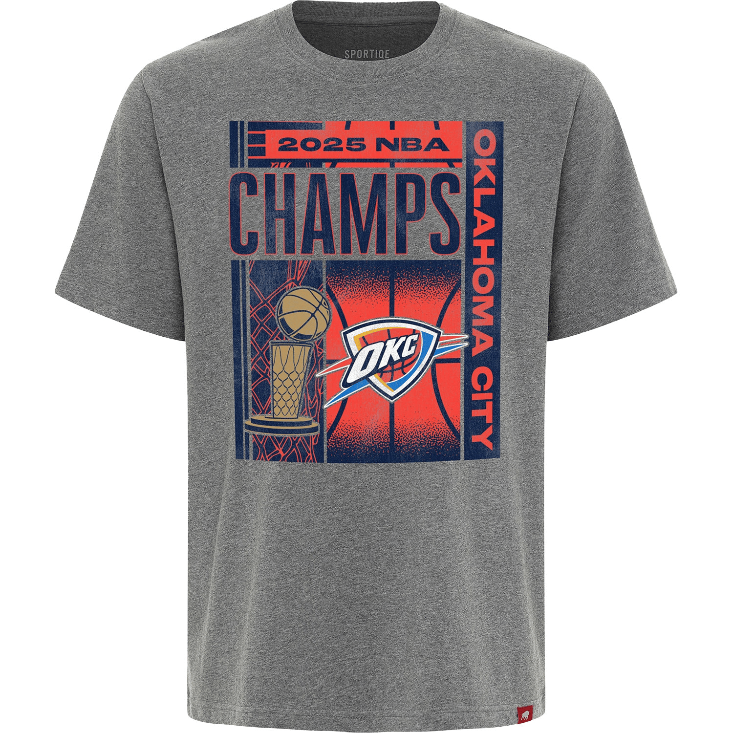 OKC Thunder Championship Shirt Gray 2025 NBA Championship Merch Gift For Fans-1