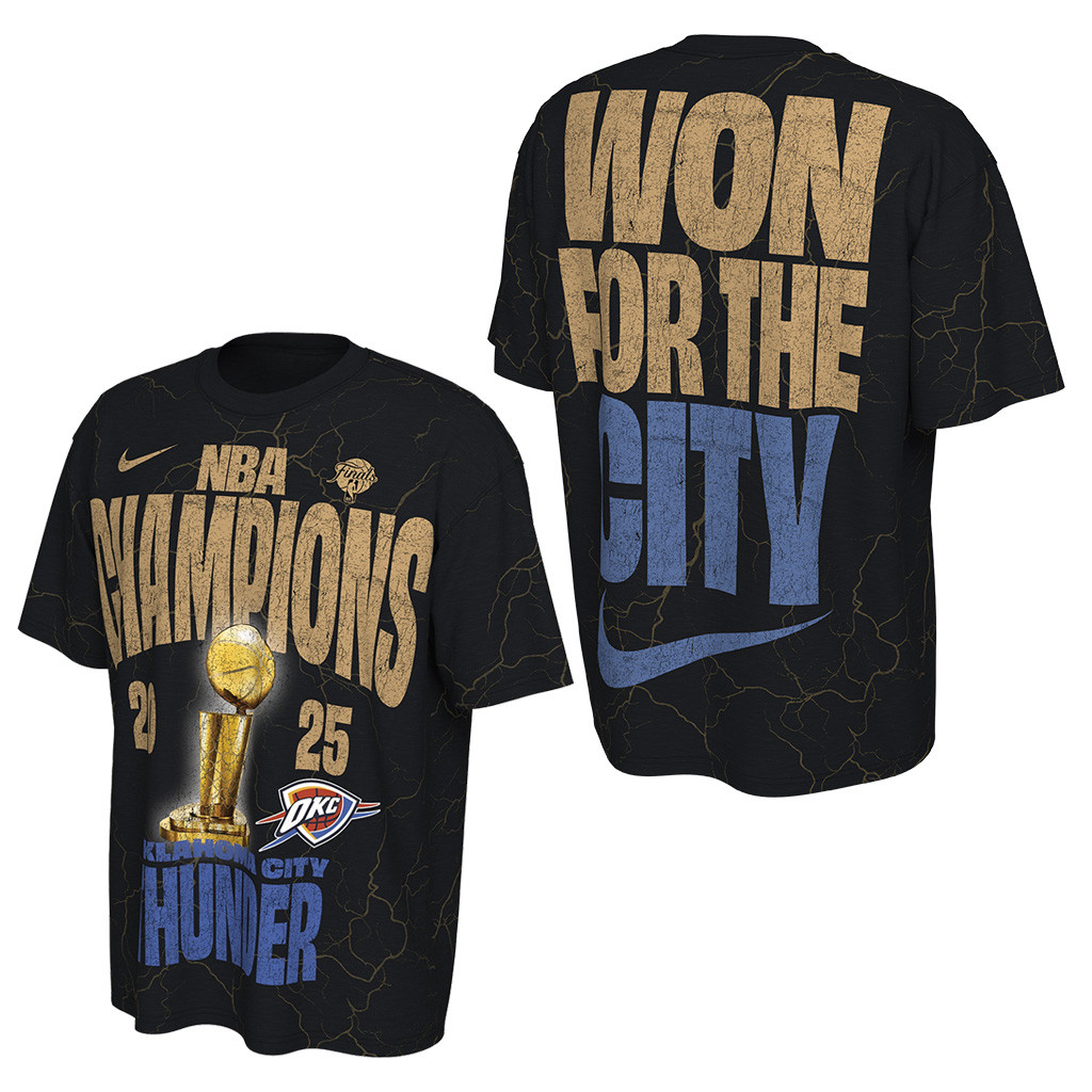 OKC Thunder Championship Shirt Won For The City Nike 2025 NBA Championship Merch Gifts For Dad-1