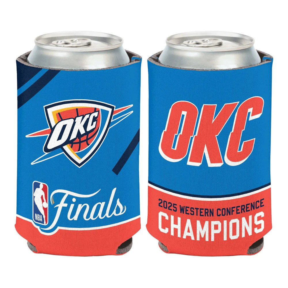 OKC Thunder Finals Can Cooler OKC Merch Finals OKC 2025 Western Conference Champs Can Cooler-1