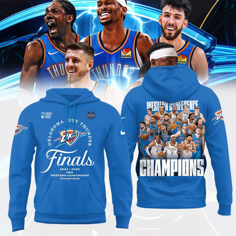 OKC Thunder Finals Hoodie OKC Merch Finals Best Father's Day Gifts For Dad-1