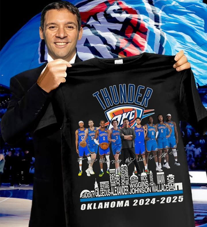 OKC Thunder Merch OKC Thunder 2024 2025 T-Shirt Gift For Basketball Lover-1