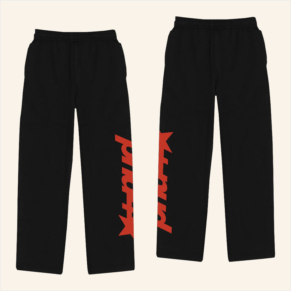 OVO Merch Partynextdoor 4 Black Logo Sweatpants Gifts For Friends Birthday Gifts For Him-1