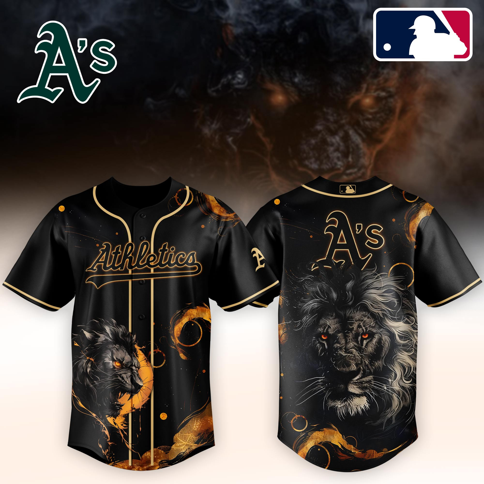 Oakland Athletics Mlb X Lion Baseball Jersey For Fans-1