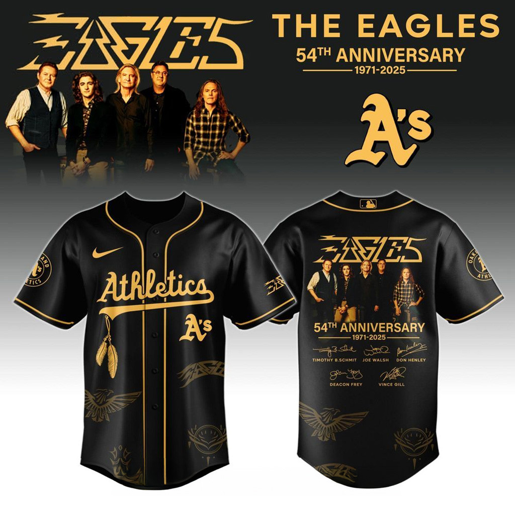 Oakland Athletics X Eagles Band Music Jersey 2025-1