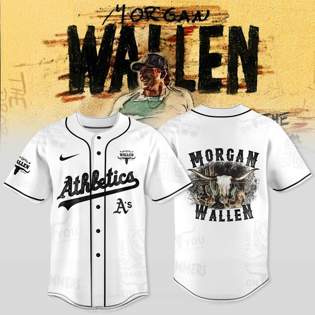 Oakland Athletics X Wallen Morgan Tour Merch 2025 Jersey Athletics Merch Gifts For Fans-1