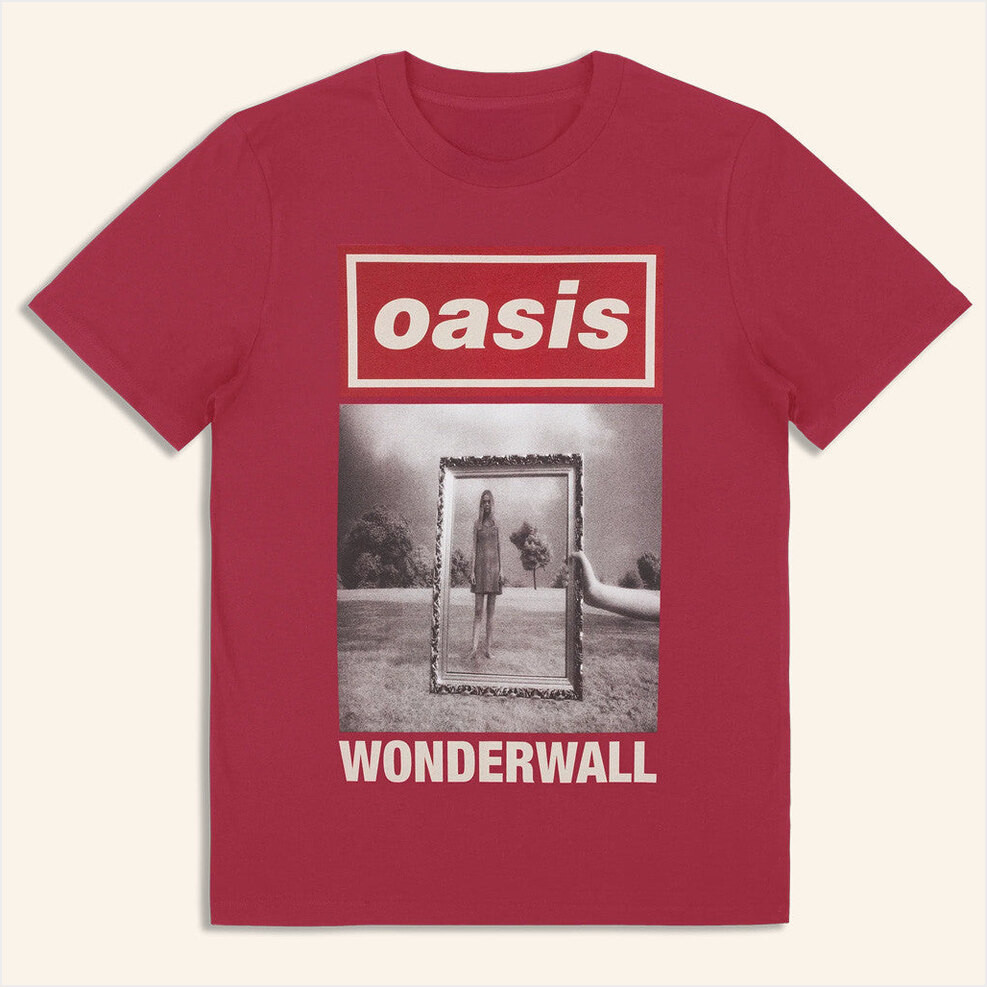 Oasis Merch 2025 Live 25 Wonderwall Cover T-Shirt Birthday Present For Her Gifts For BFF-1
