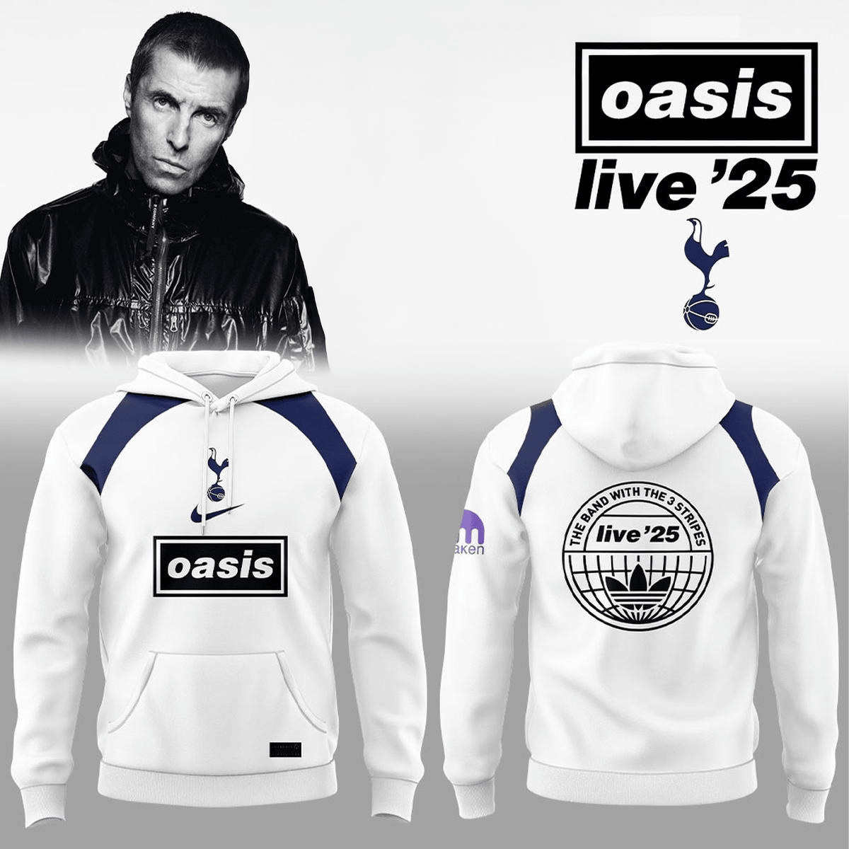 Oasis X Tottenham Hotspur Wembley Stadium 2025 Hoodie Fan Merch Present For Him-1