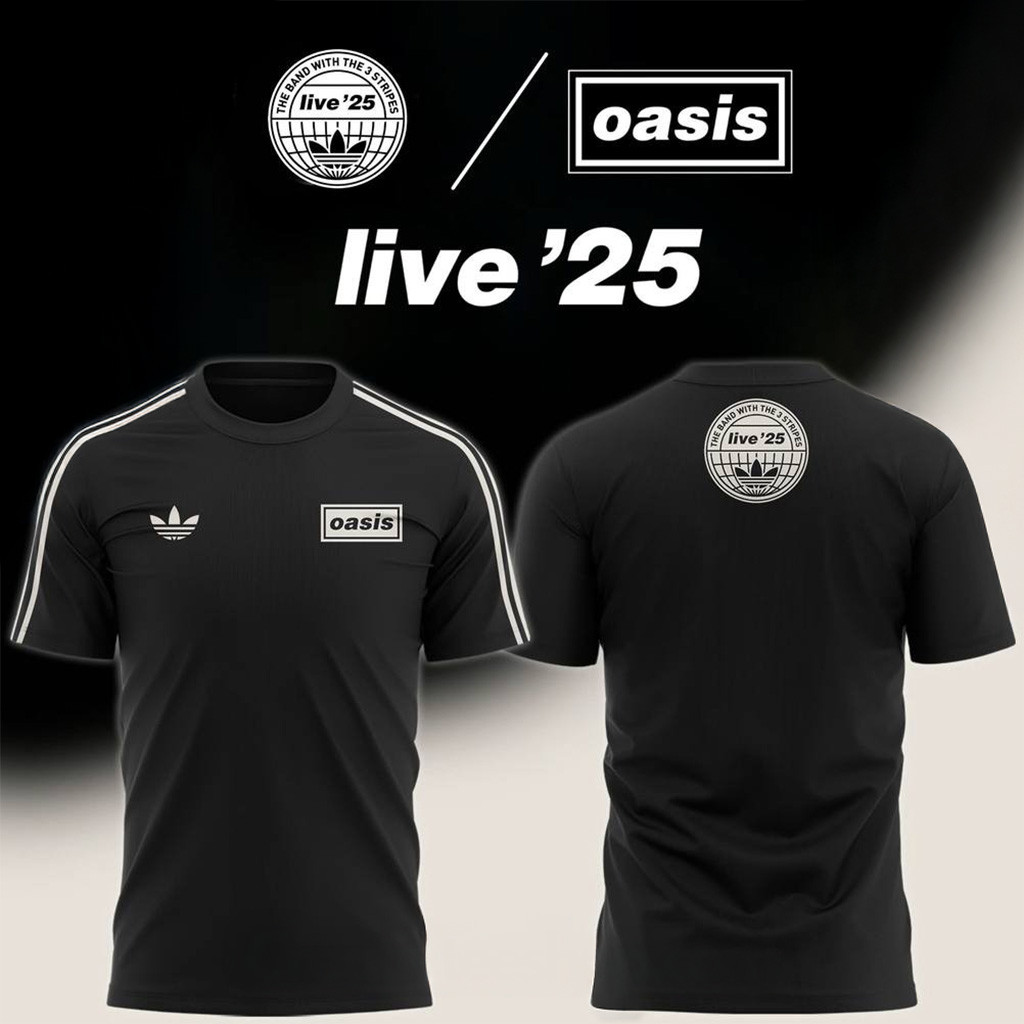 Oasis x Live 25 TOUR JACQUARD Special T-Shirt Fan Merch Gift Ideas For Him-1