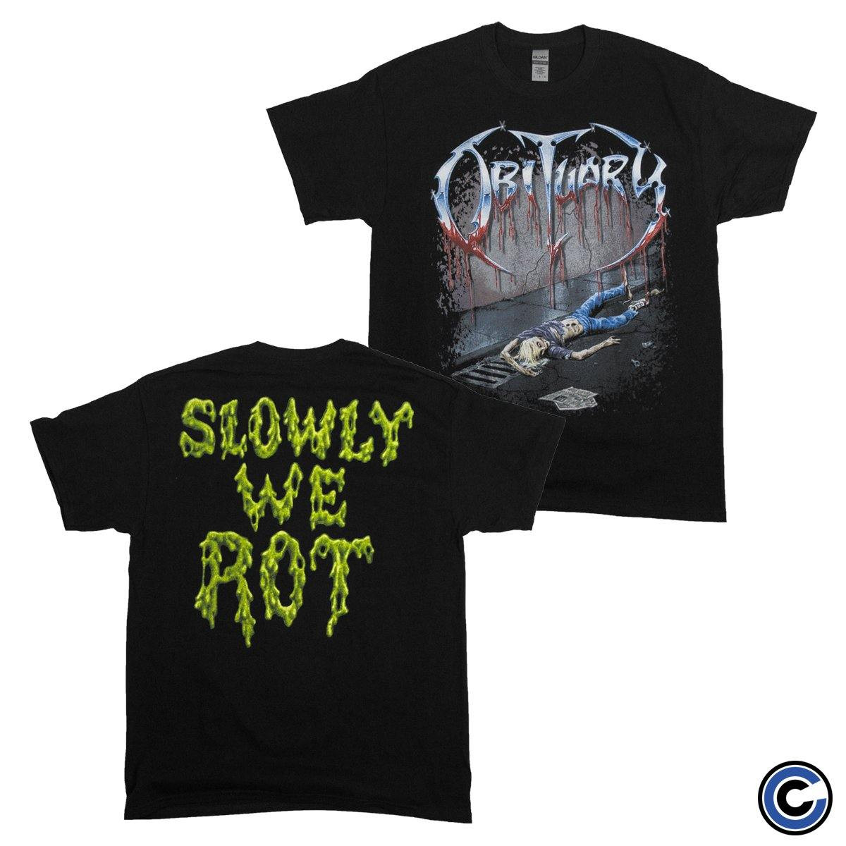 Obituary Merch Slowly We Rot Shirt Obituary Shirt-1