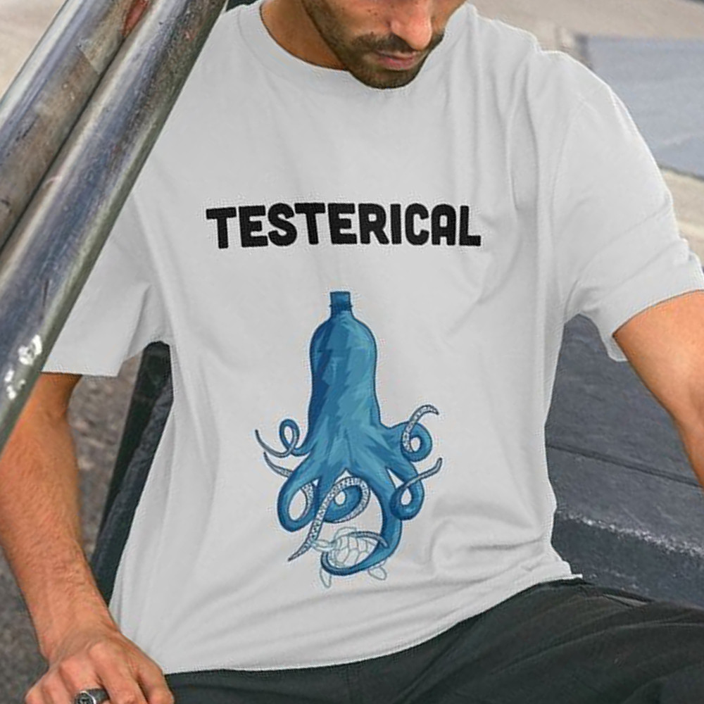 Octopus Testerical T-Shirt Clothing For Men And Women Gift Ideas-1
